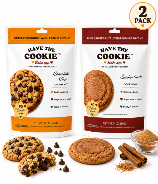 Chocolate Chip + Snickerdoodle Cookie Mix 2 Pack