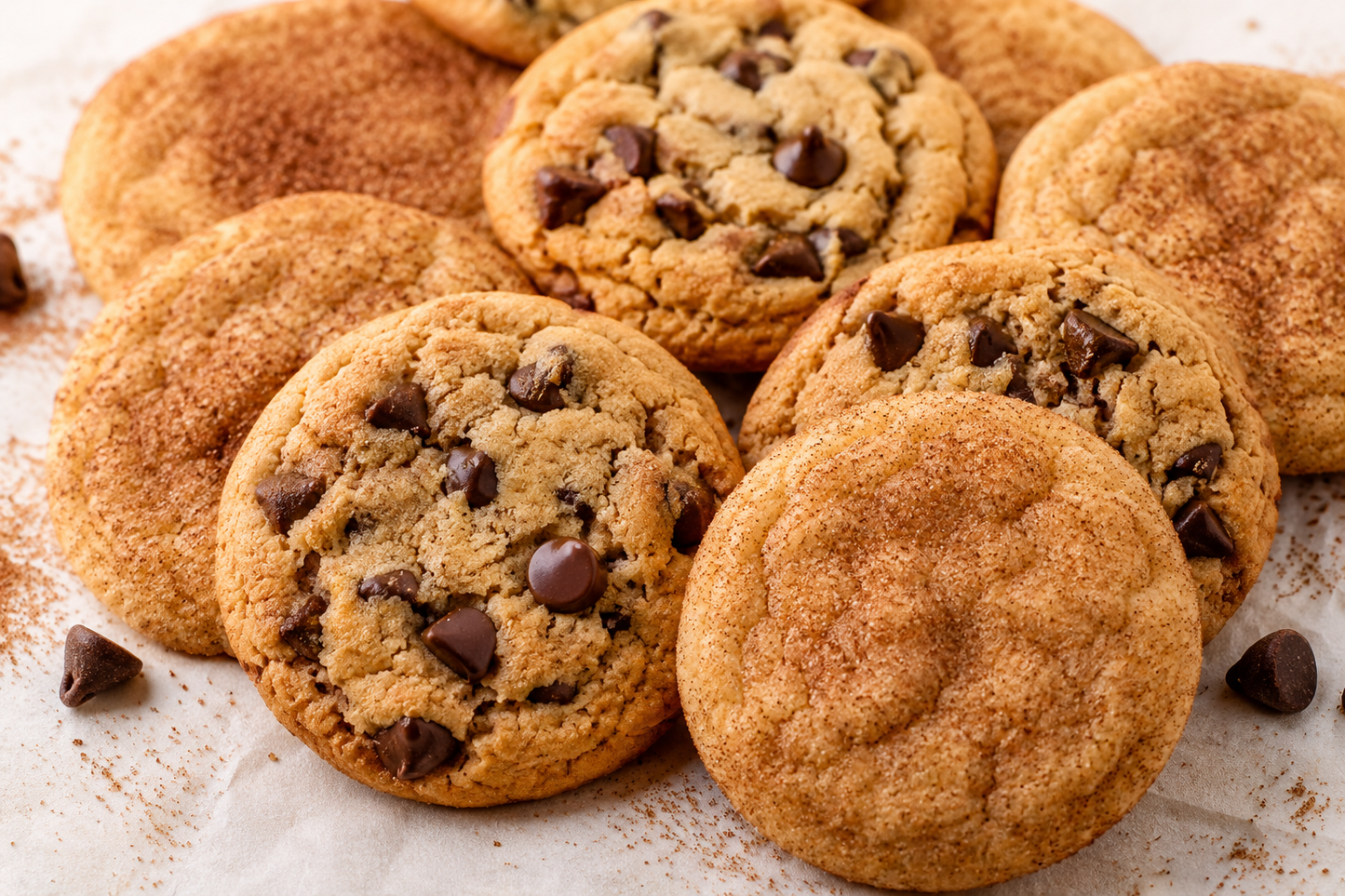 Chocolate Chip + Snickerdoodle Cookie Mix 2 Pack