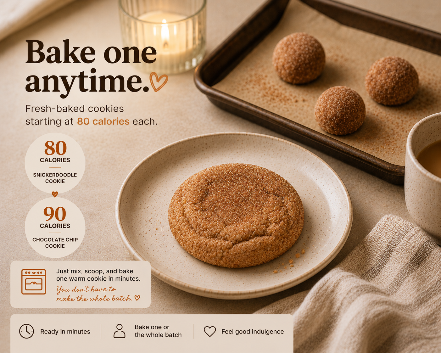 Chocolate Chip + Snickerdoodle Cookie Mix 2 Pack