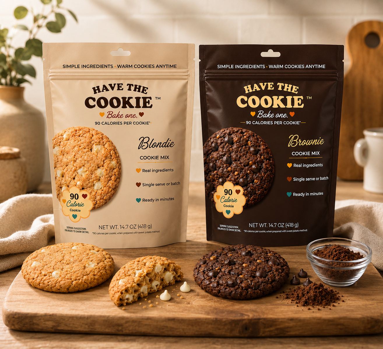 Blondie + Brownie Cookie Mix 2 Pack